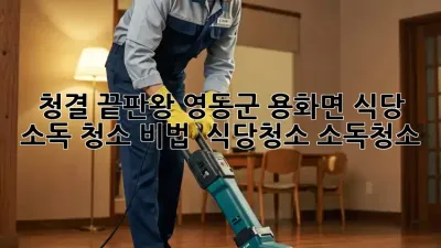 청결 끝판왕! 영동군 용화면 식당 소독 청소 비법 🤫 #식당청소 #소독청소