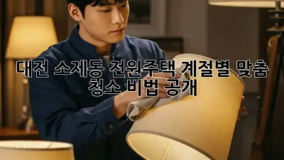 대전 소제동 전원주택, ✨계절별 맞춤 청소 비법 공개!🧹